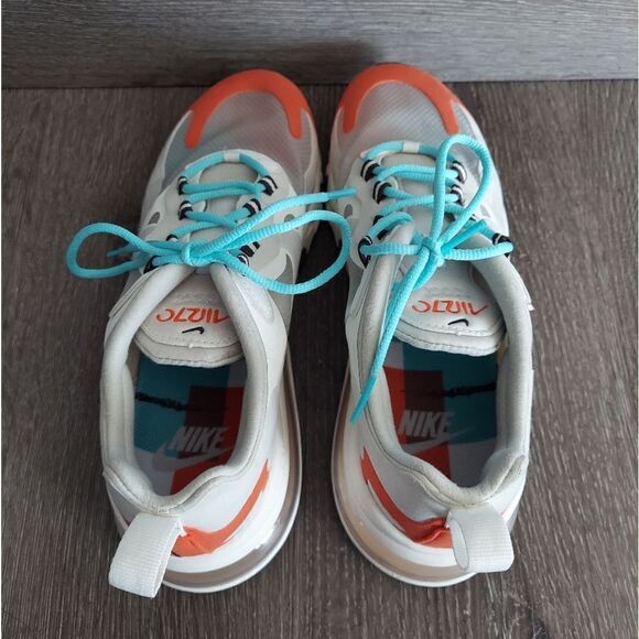 Nike Air Max 270 React Light Beige Chalk AT6174-200 Size 10 - Picture 6 of 11